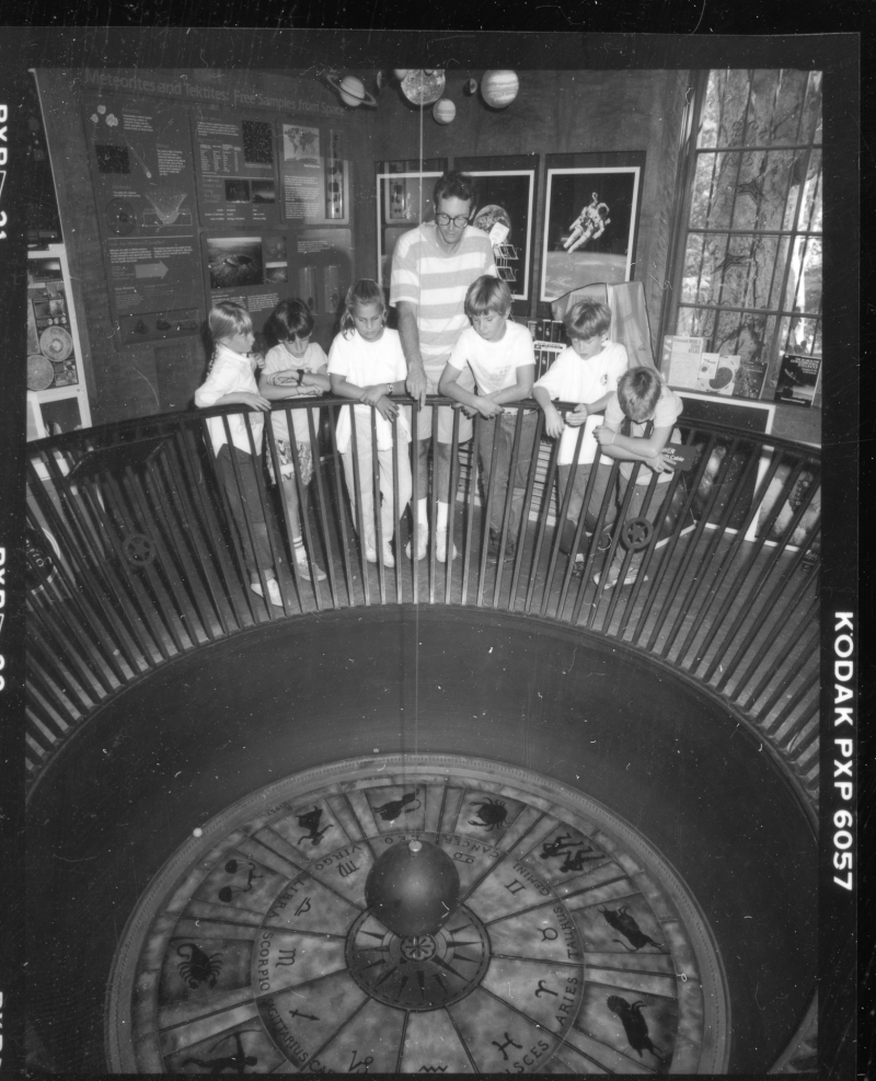 1980s - Space Lab era retained the original Foucault pendulum and added early interactive computer exhibits 